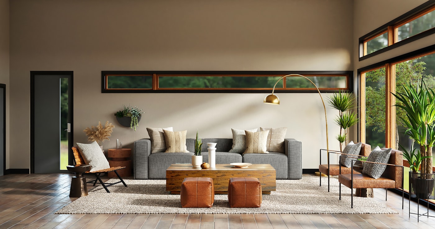 Modern interior space